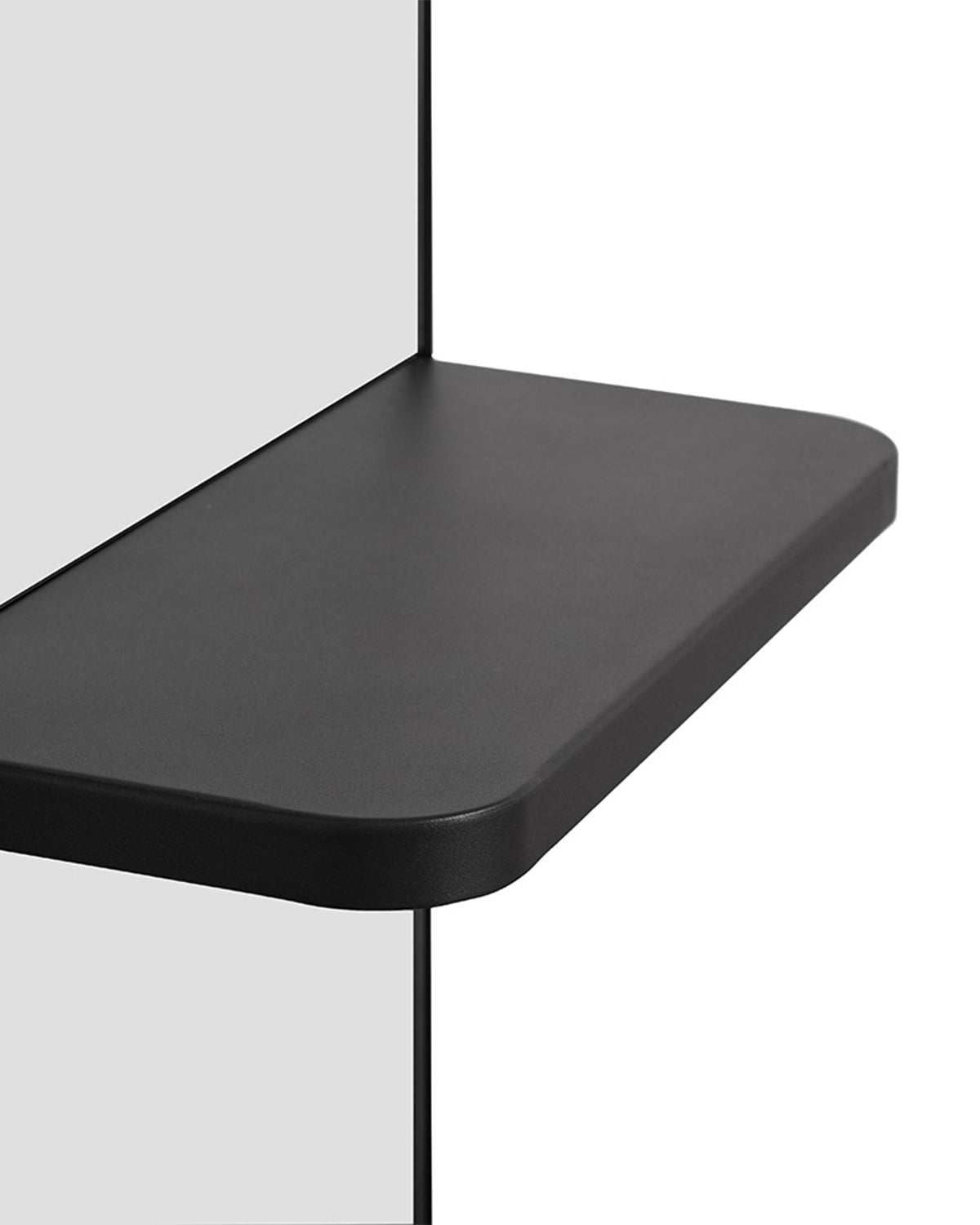 Loft - Must juuksurispeegel koos tööriiuliga